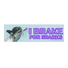 I Brake for Sharks - Frog Mustard Stickers