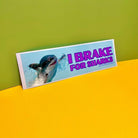 I Brake for Sharks - Frog Mustard Stickers