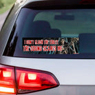 I Don't Flush the Toilet, the Sound SCARES Me - Frog Mustard Stickers
