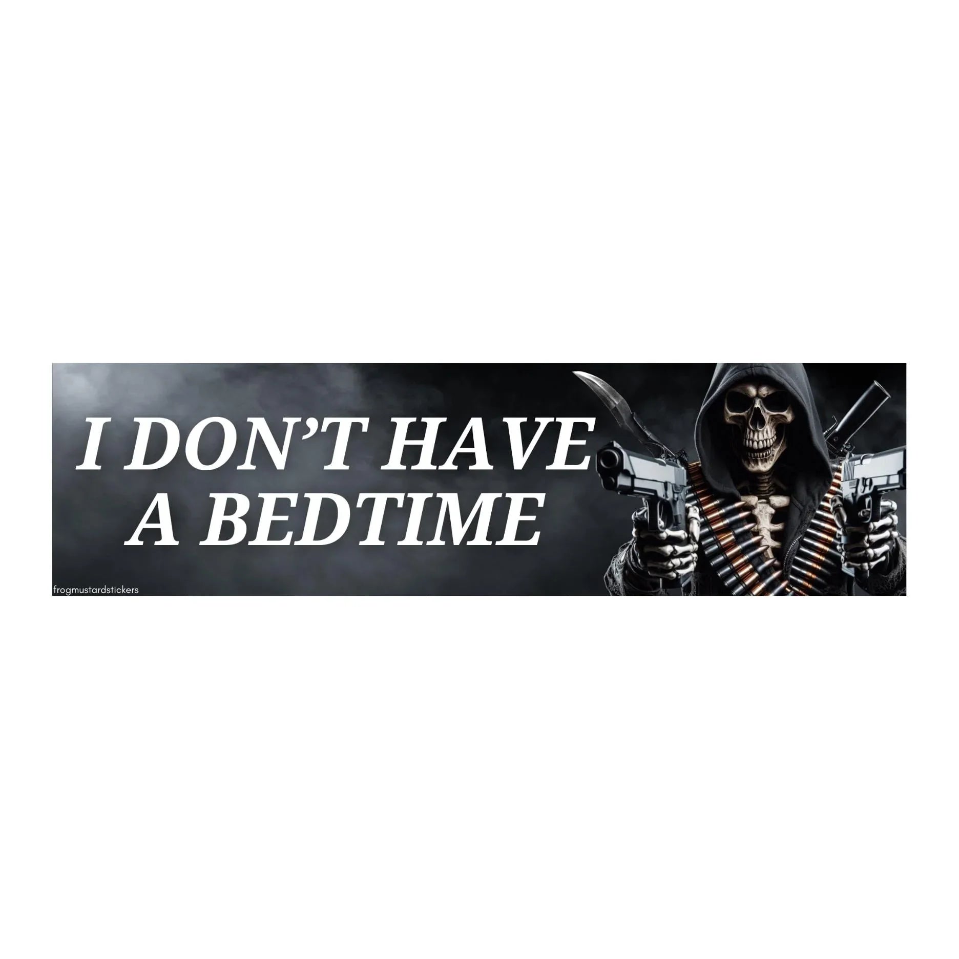 I Don't Have a Bedtime - Frog Mustard Stickers