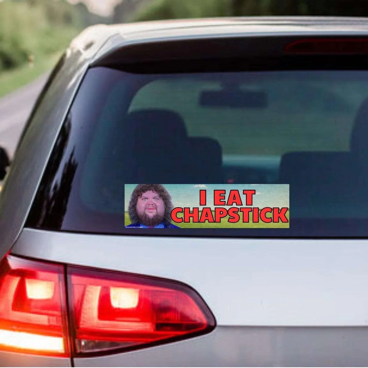 I Eat Chapstick (JD Vance) - Frog Mustard Stickers