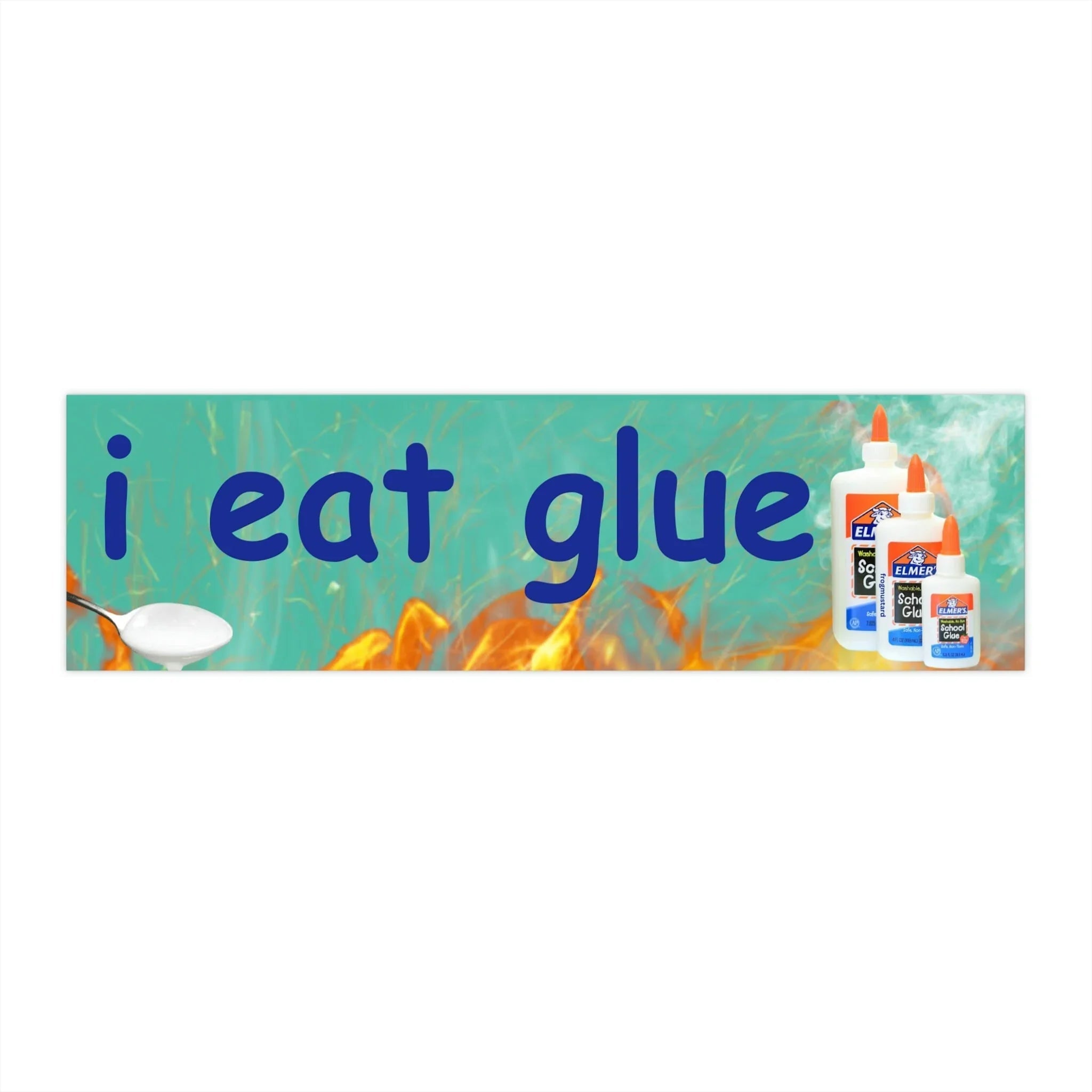 I Eat Glue - Frog Mustard Stickers