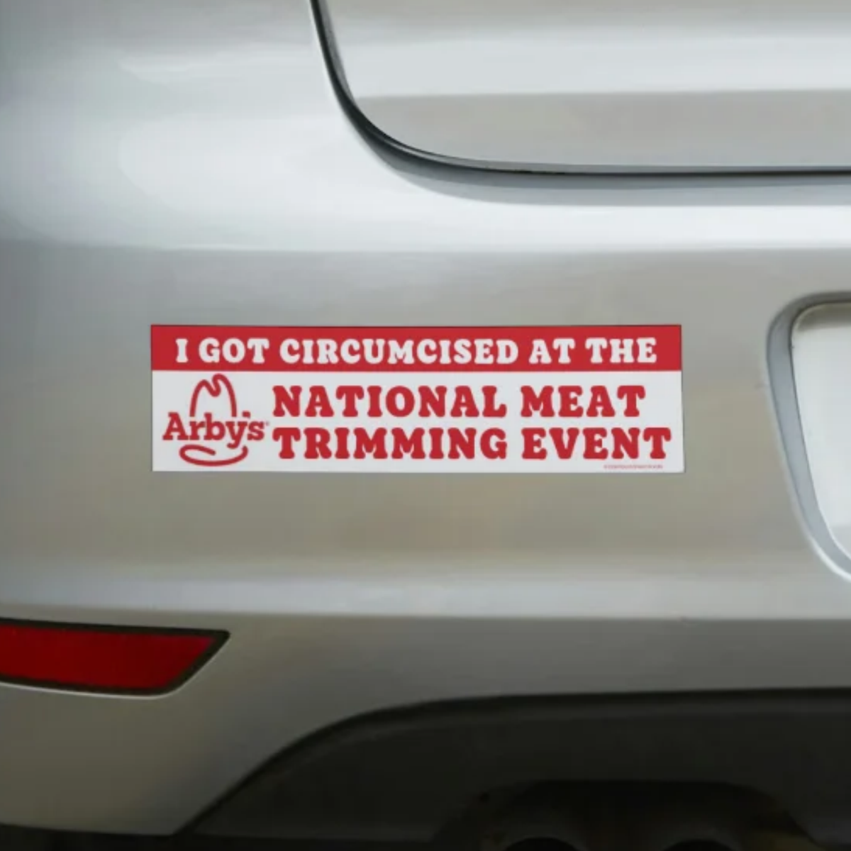 I Got Circumcised at the Arby's National Meat Trimming Event - Frog Mustard Stickers