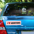 I Love Abortions - Frog Mustard Stickers