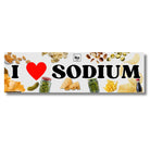 I Love Sodium - Frog Mustard Stickers