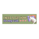 I Need to Get Home to My Cat - Frog Mustard Stickers