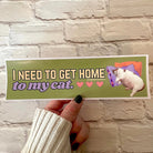 I Need to Get Home to My Cat - Frog Mustard Stickers