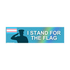 I Stand for the (Trans) Flag - Frog Mustard Stickers