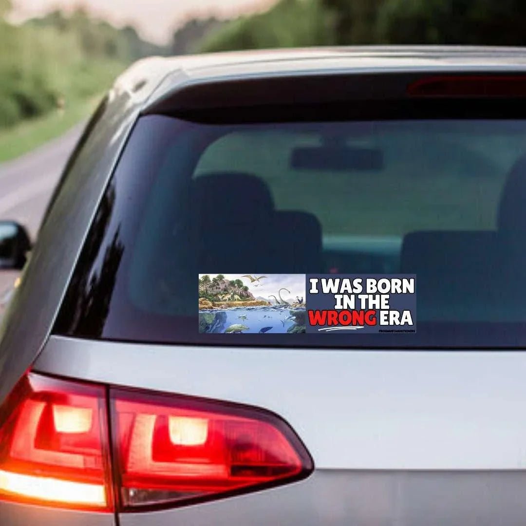 I Was Born in the Wrong Era (Phanerozoic Eon) - Frog Mustard Stickers