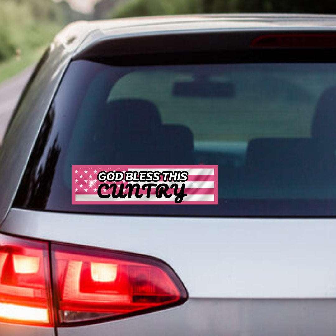 God Bless this CUNTRY - frogmustard stickers
