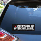 Honk if You're My Autistic Little Angel Car Decal - frogmustard stickers