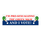 I'm pro-sexualizing the green m&m and I vote! - frogmustard stickers