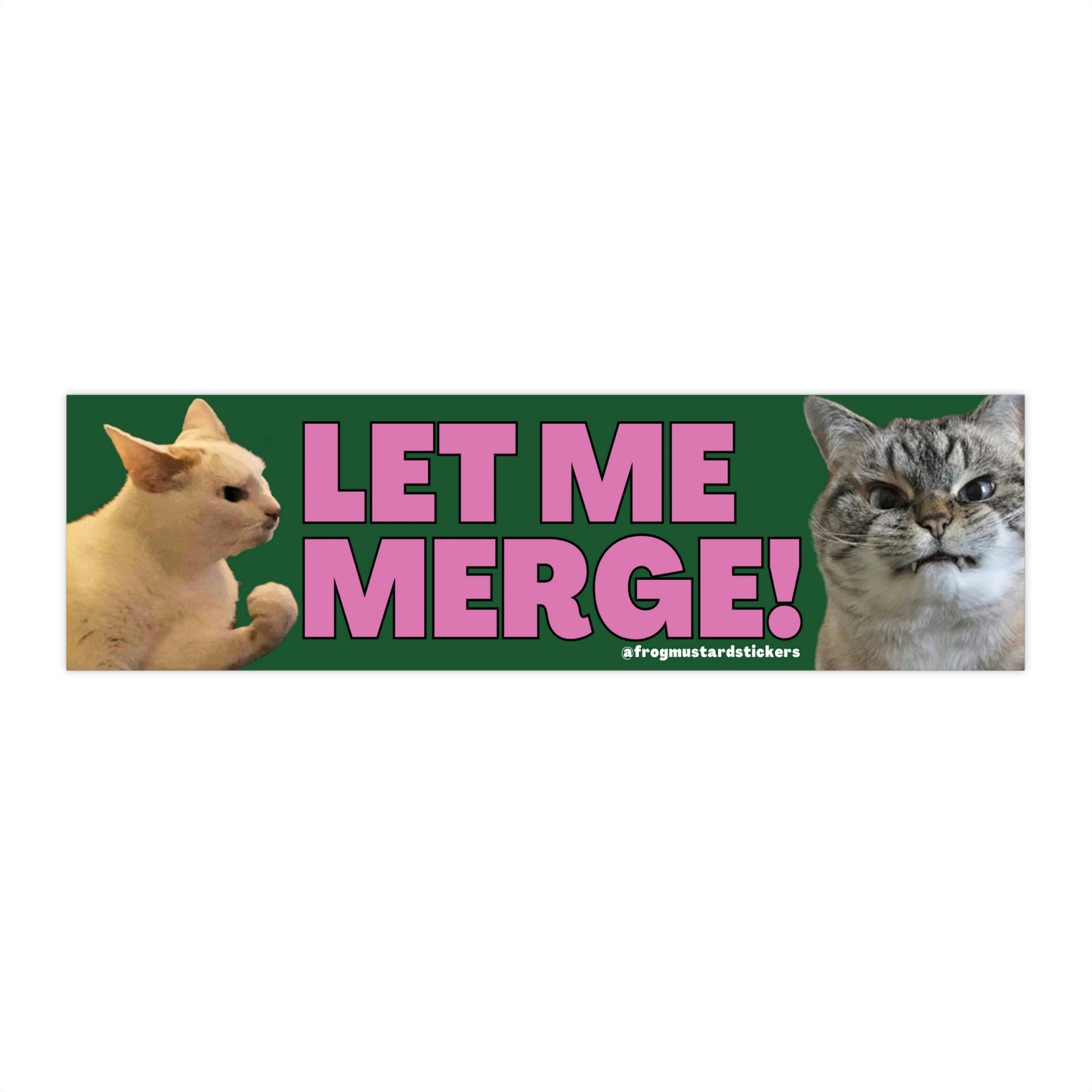 Let me merge! Angry cat - frogmustard stickers