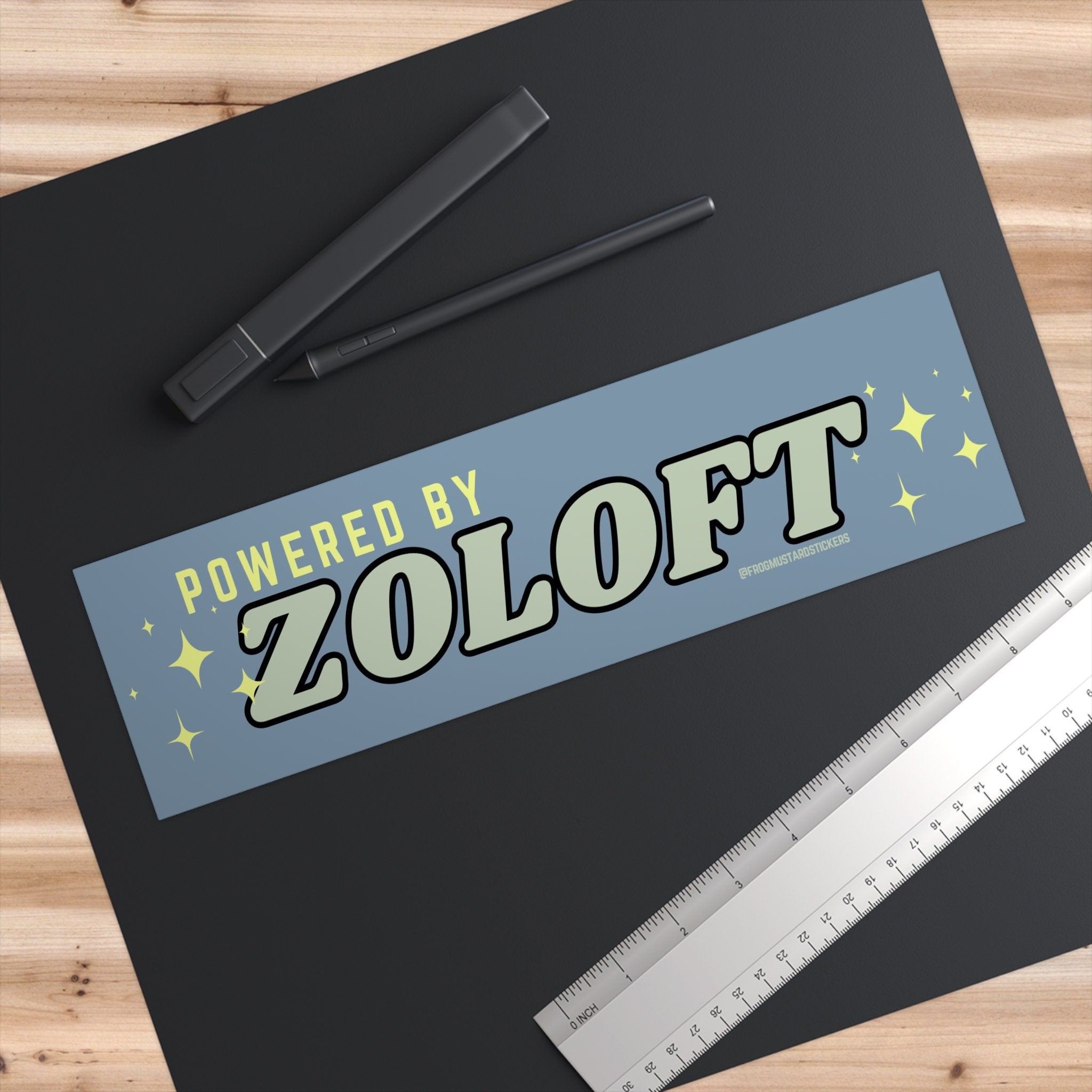 Powered by Zoloft - frogmustard stickers