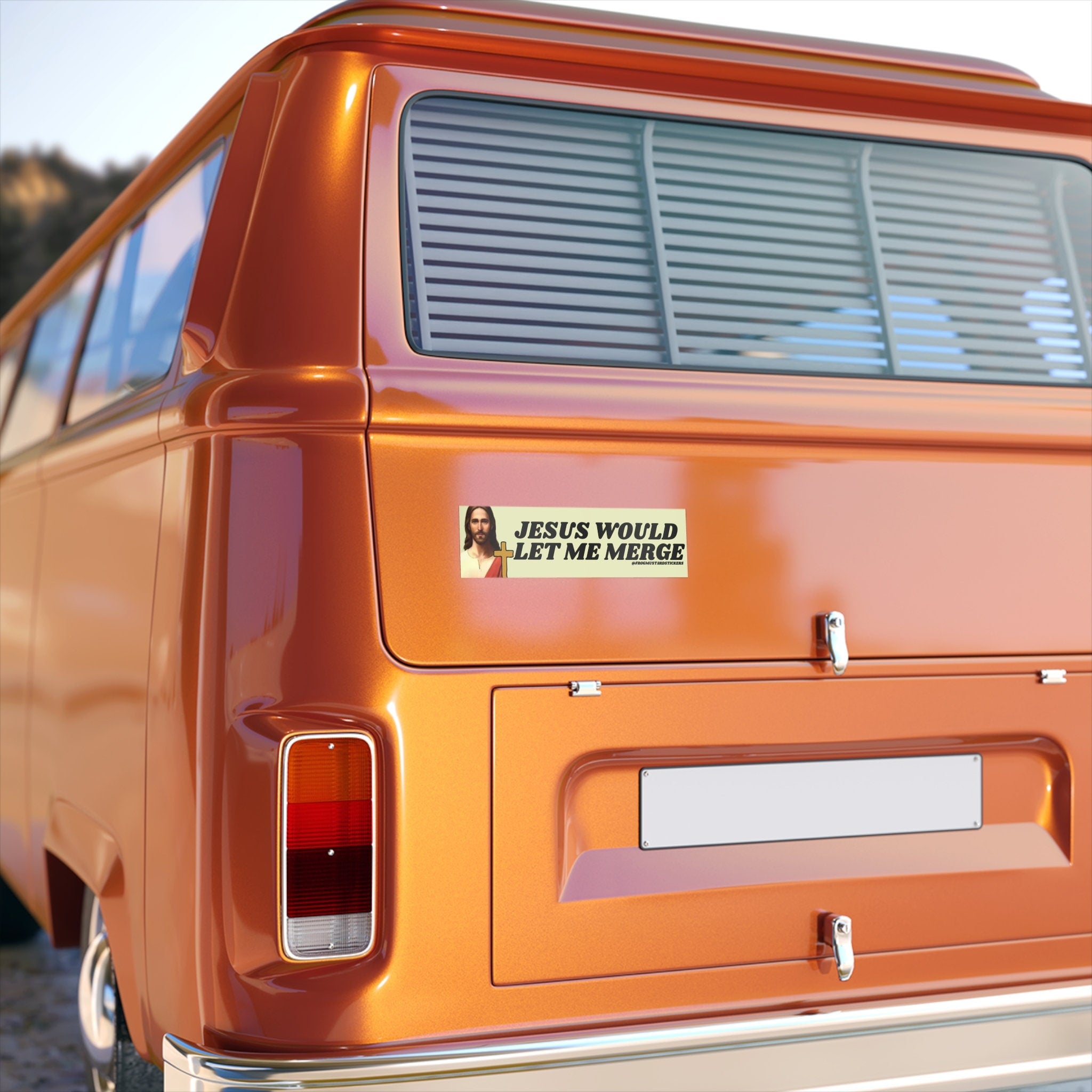 Jesus would let me merge - frogmustard stickers