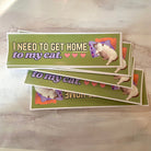 I need to get home to my cat - frogmustard stickers