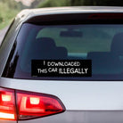 I downloaded this car ILLEGALLY - frogmustard stickers