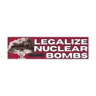 Legalize Nuclear Bombs - frogmustard stickers