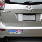 Merging? Say PWEASE! JD Vance Meme | Unhinged Political Sticker | 8.5" x 2.5"| Bumper Car Sticker OR Magnet Premium Weather-proof Vinyl