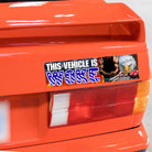 This Vehicle is WOKE | 8.5" x 2.5"| Bumper Sticker OR Magnet Premium Weather-proof Vinyl