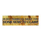 Funny Honk to Claim Meme Sticker or Magnet: Gen Z Humor Vinyl Decal