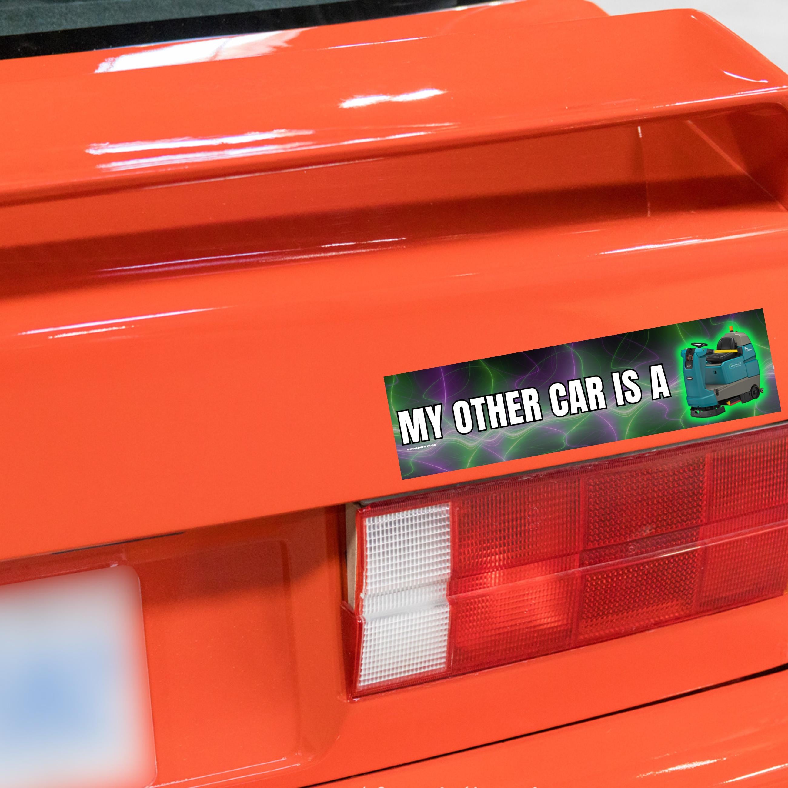 My Other Car is a Commercial Floor Scrubber Bumper Sticker OR Magnet
