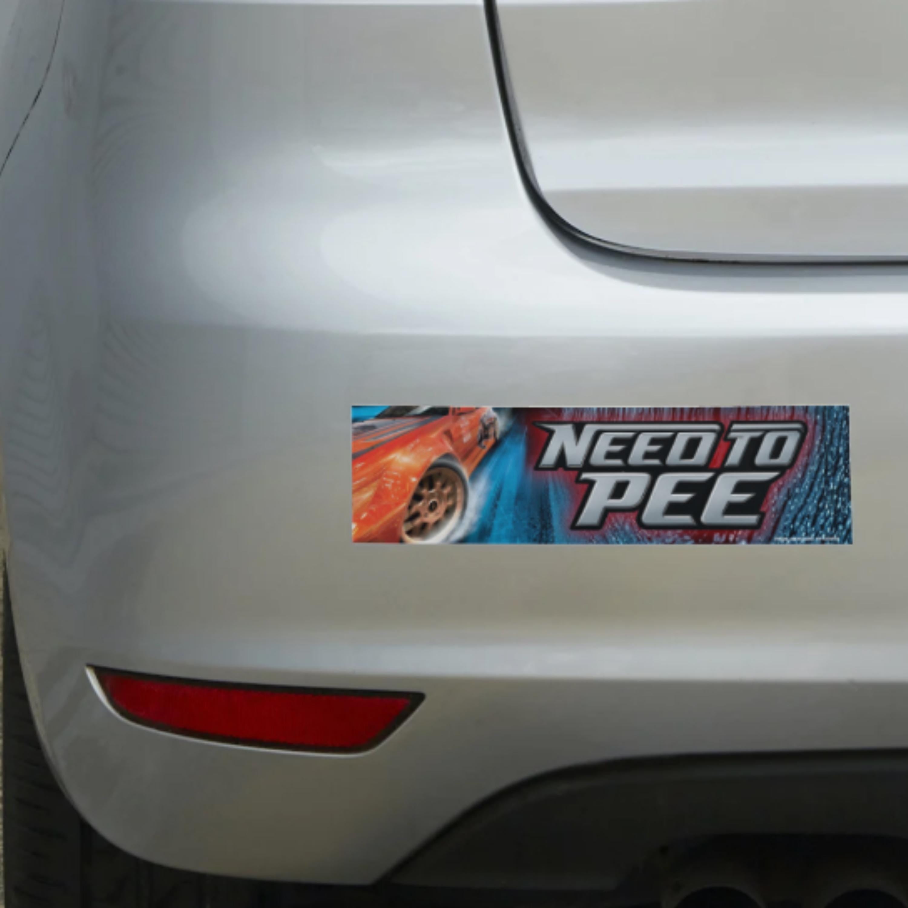 Need to Pee - Sticker or Magnet – Funny Meme Bumper Decal