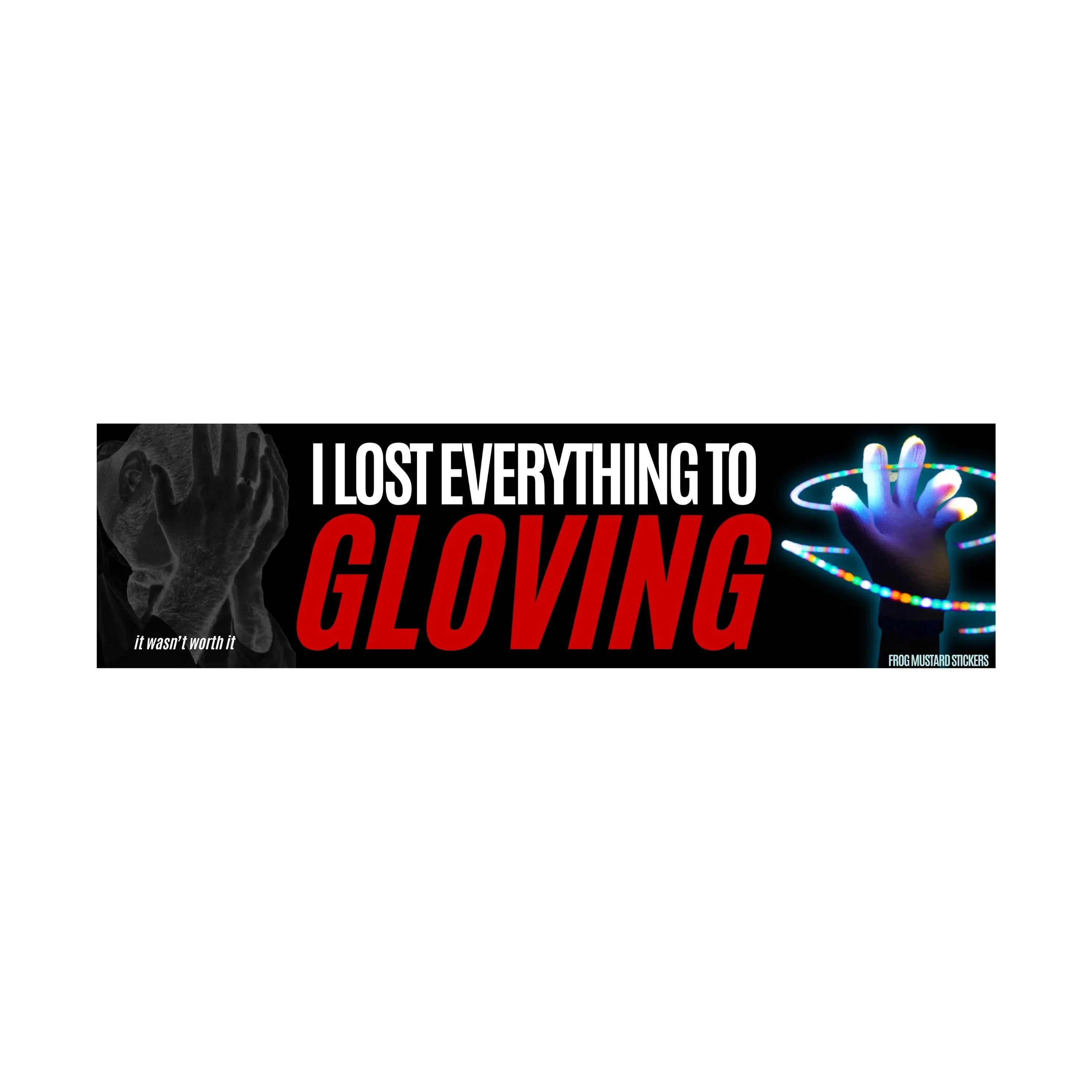 I Lost Everything to Gloving Sticker or Magnet Funny Bumper Decal