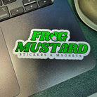 Frog Mustard Die Cut Vinyl Sticker 5-Pack (4")