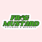 Frog Mustard Die Cut Vinyl Sticker 5-Pack (4")
