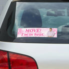 Move I'm in Heat Meme Bumper Sticker or Magnet: Funny Weatherproof Vinyl (8.5" x 2.5")