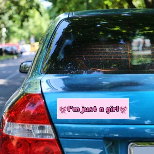 I'm Just a Girl - Frog Mustard Stickers