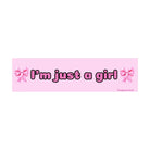 I'm Just a Girl - Frog Mustard Stickers
