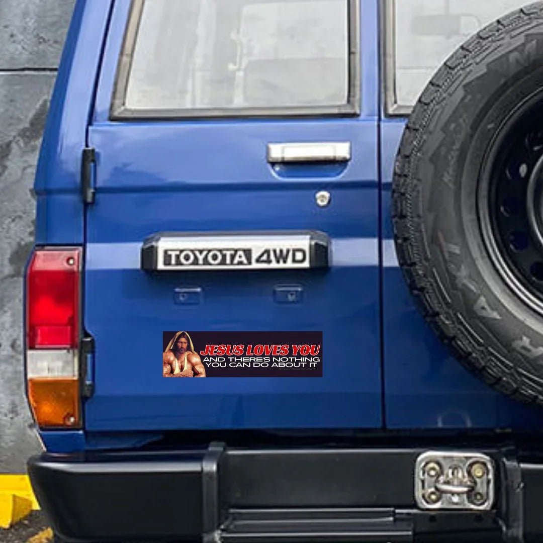 Jesus Loves You and There's Nothing You Can Do About it - Frog Mustard Stickers