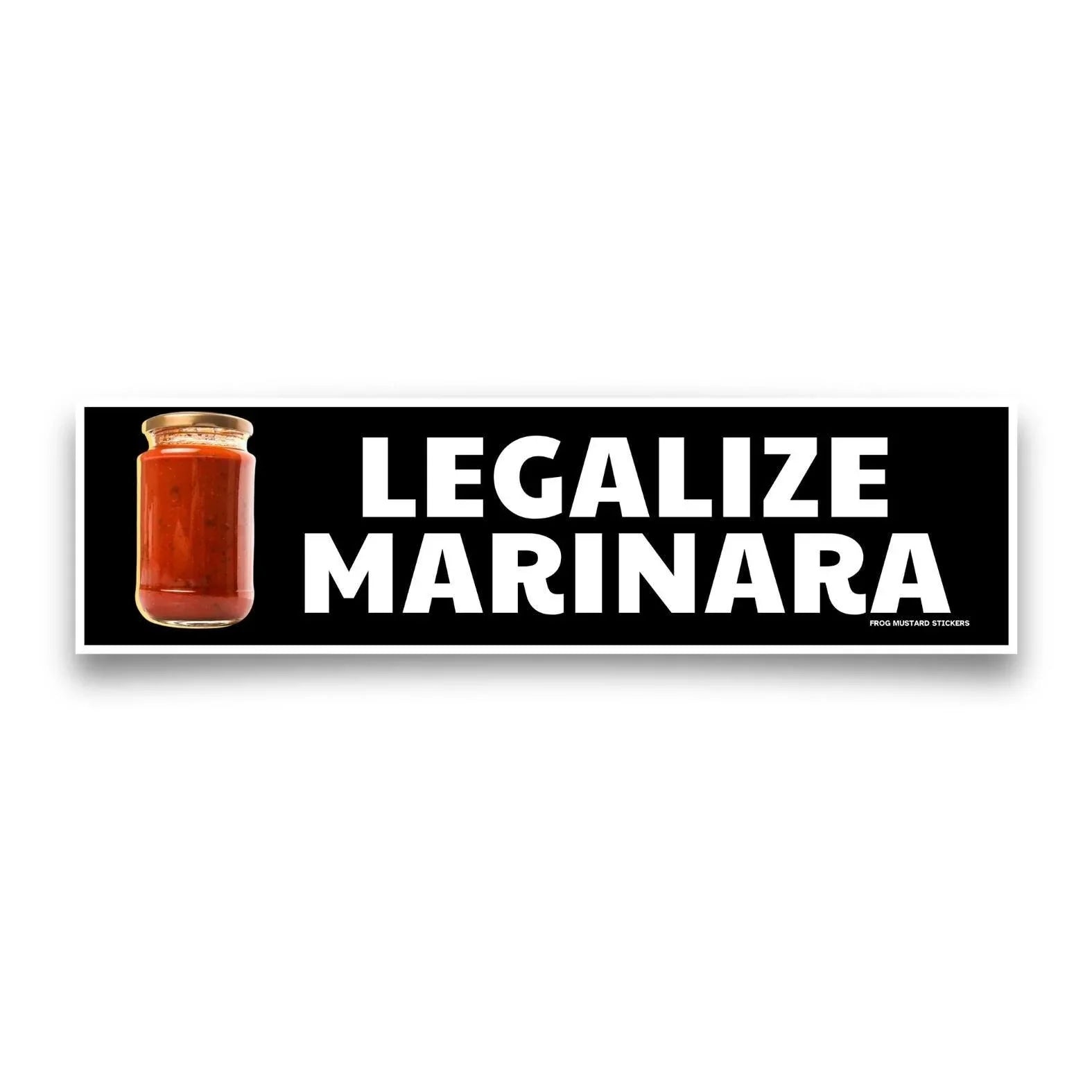 Legalize Marinara - Frog Mustard Stickers