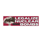 Legalize Nuclear Bombs - Frog Mustard Stickers
