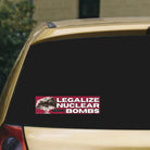 Legalize Nuclear Bombs - Frog Mustard Stickers
