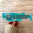 Little Peepee, Big Dreams - Frog Mustard Stickers