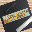 Live, Laugh, Lasagna - Frog Mustard Stickers