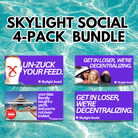 Skylight Social 4-Pack Sticker Bundle