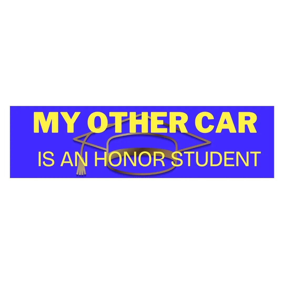 My Other Car is an Honor Student - Frog Mustard Stickers