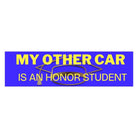 My Other Car is an Honor Student - Frog Mustard Stickers