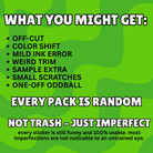 Mystery Misprint Sampler 5 - Pack Bundle (Up to 80% in Savings!) - Frog Mustard Stickers