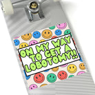 On My Way to Get a Lobotomy - Square Sticker - Frog Mustard Stickers