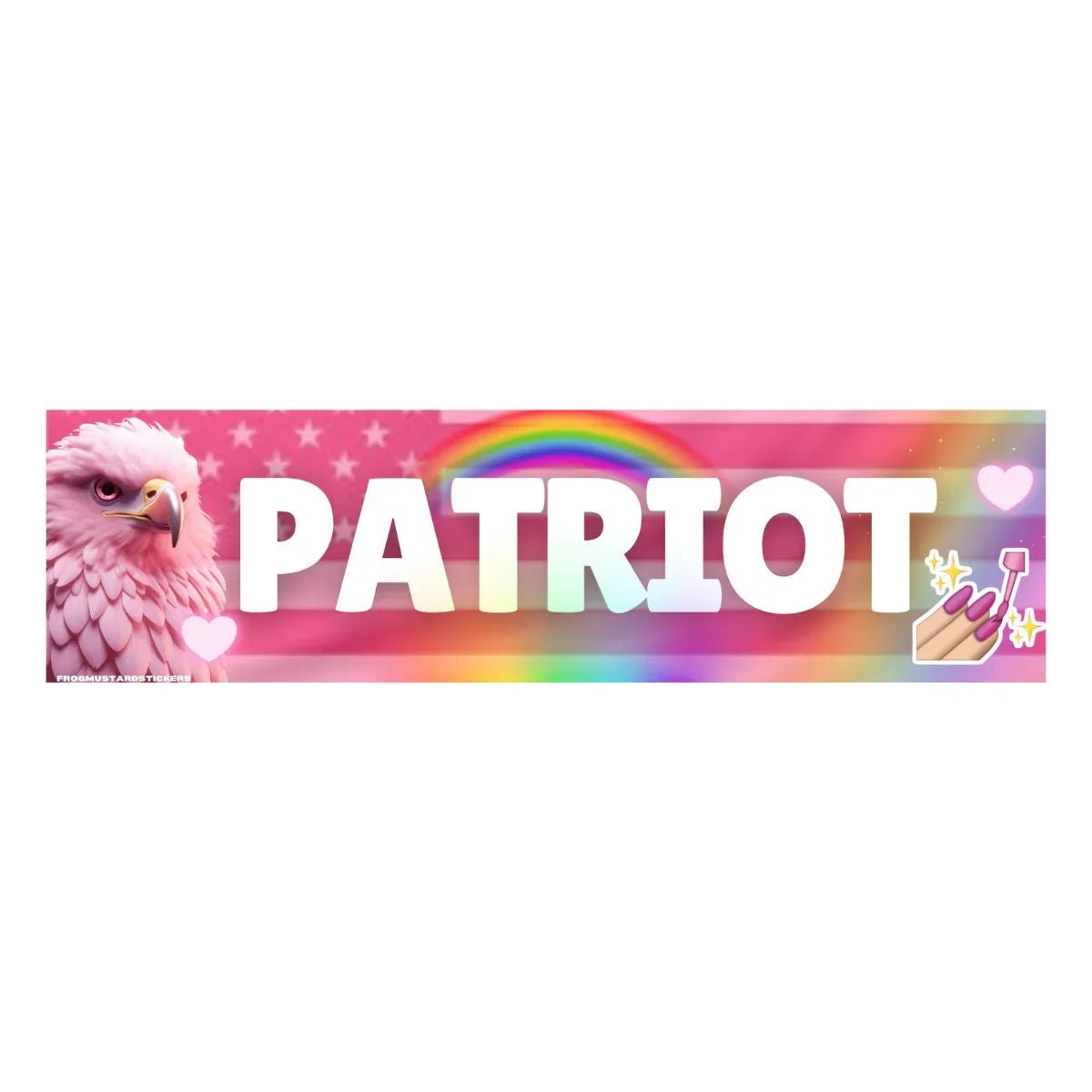 "Patriot" - Frog Mustard Stickers