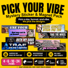 Pick Your Vibe Bumper Variety Pack - Frog Mustard Stickers