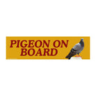 Pigeon on Board Decal - Frog Mustard Stickers