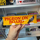 Pigeon on Board Decal - Frog Mustard Stickers