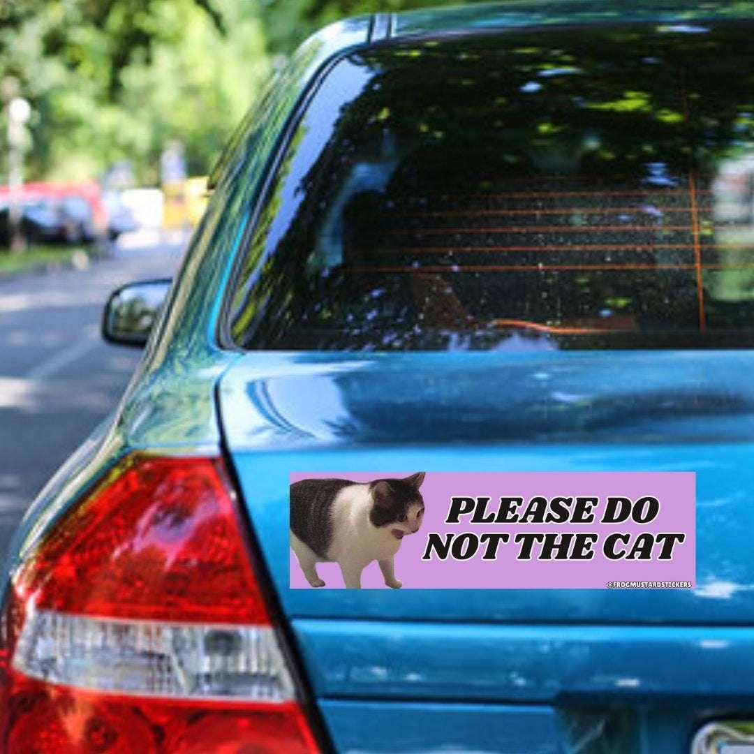 Please Do Not the Cat - Frog Mustard Stickers