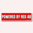 Powered by Red 40 - Frog Mustard Stickers
